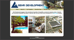 Desktop Screenshot of gehrdevelopment.com